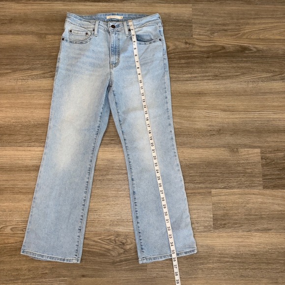 Levi's 725 Kick Bootcut Jeans Womens 28 Light Wash Mid Rise Boot Cut Denim - Picture 5 of 10